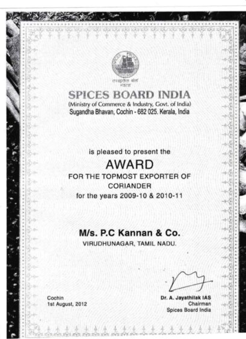 Top Most Coriander Export 2009 2010 2010 2011 3 e1596464568569