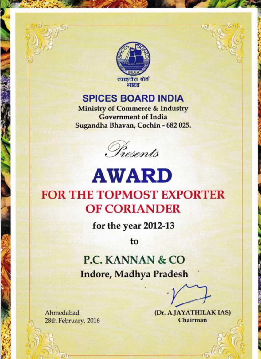 Top Most Coriander Export 2012 2013 1 e1596459563878