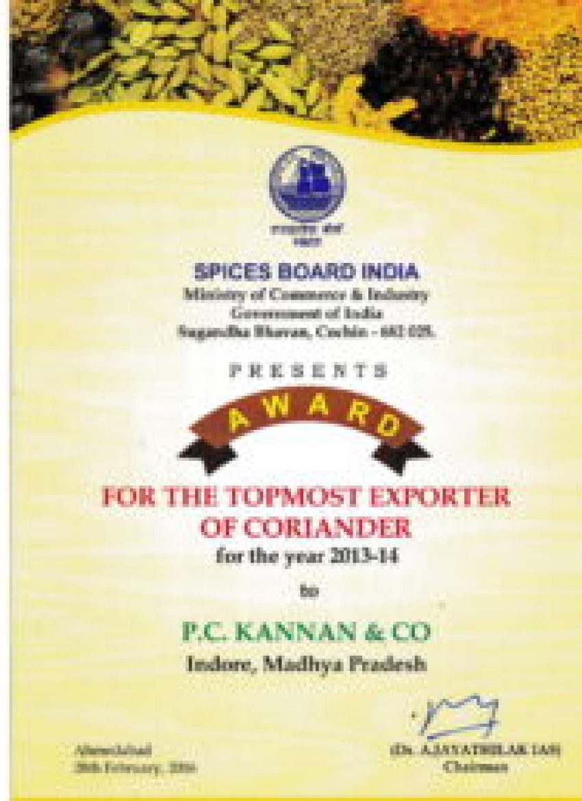 Top Most Coriander Export 2013 2014 1 e1596459537792